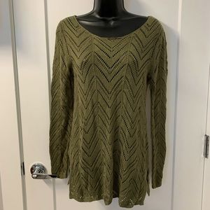 Olive Green Tunic Sweater